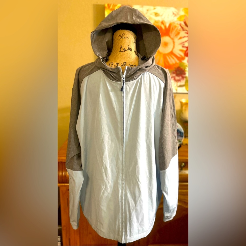 Mizzen + Main Jacket Mens Size XXL Hooded Vented Windbreaker